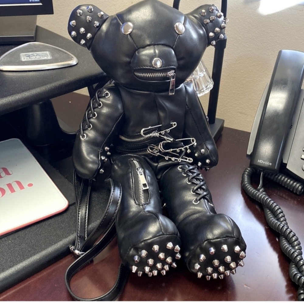 Dolls Kill Punk Goth Teddy Backpack
